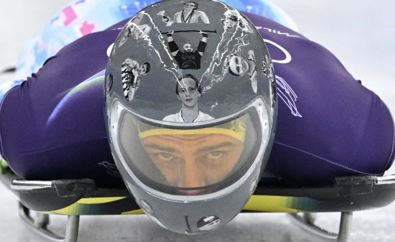 Ukrainian booted from Olympic Skeleton over helmet honoring war dead