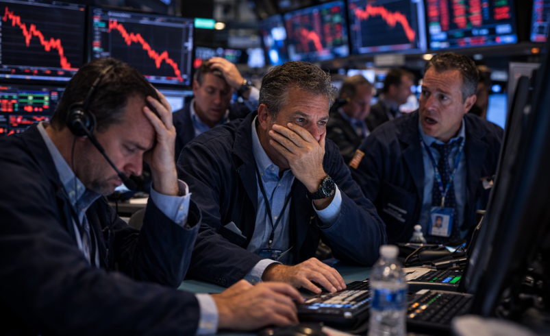 Dow sinks 800 points as stagflation panic sends Wall Street into freefall