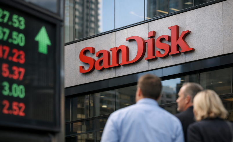 SanDisk jumps 7% on Nasdaq 100 entry as AI boom fuels demand surge