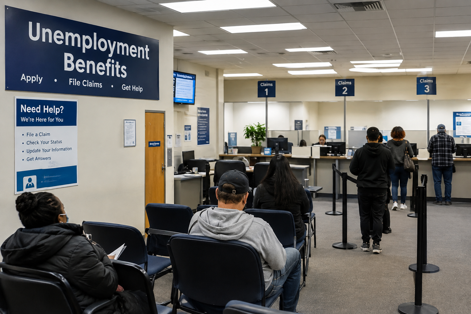 US jobless claims fall to 197,000, lower than expected, as layoffs remain low
